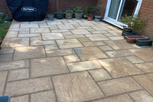 Laying patio in Bisley, Gloucestershire