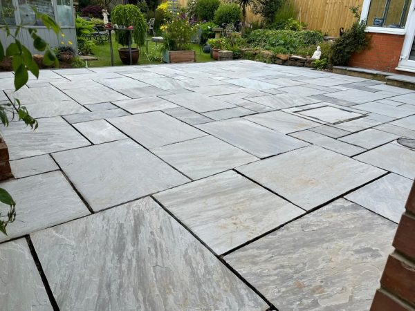 Limestone patio in Brockworth