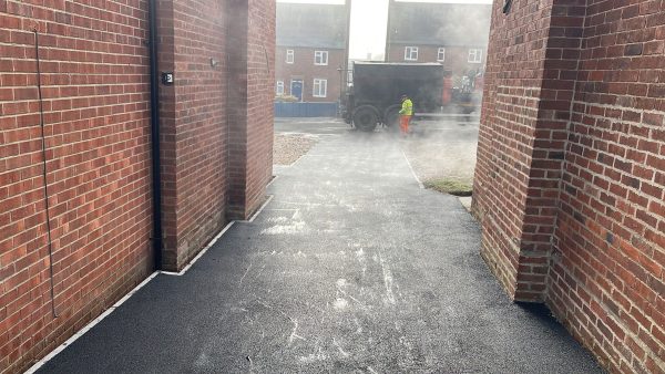 Tarmac installation in Bisley